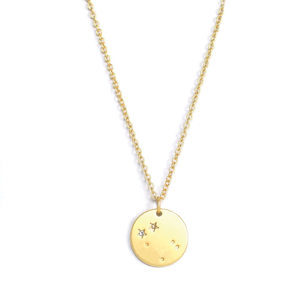 Lucky Feather ‘Gemini’ zodiac necklace